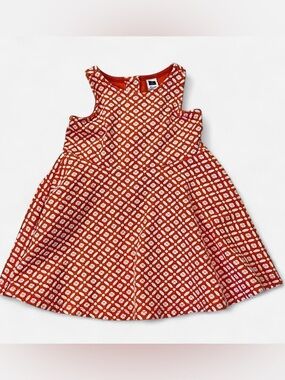 Janie and Jack Orange Geo Jacquard Dress
